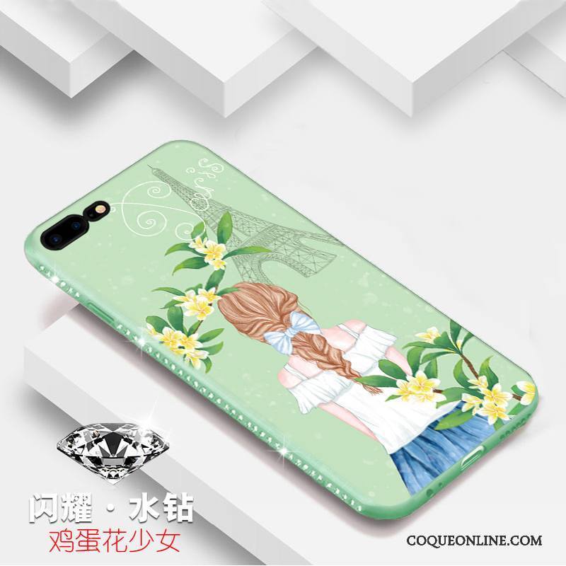 iPhone 8 Tendance Silicone Tout Compris Coque De Téléphone Rose Étui Protection