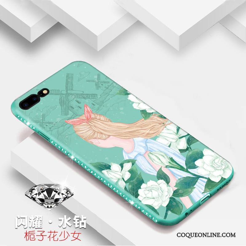 iPhone 8 Tendance Silicone Tout Compris Coque De Téléphone Rose Étui Protection