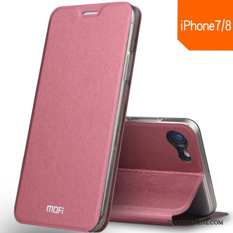 iPhone 8 Étui En Cuir Fluide Doux Tout Compris Protection Silicone Coque De Téléphone Incassable