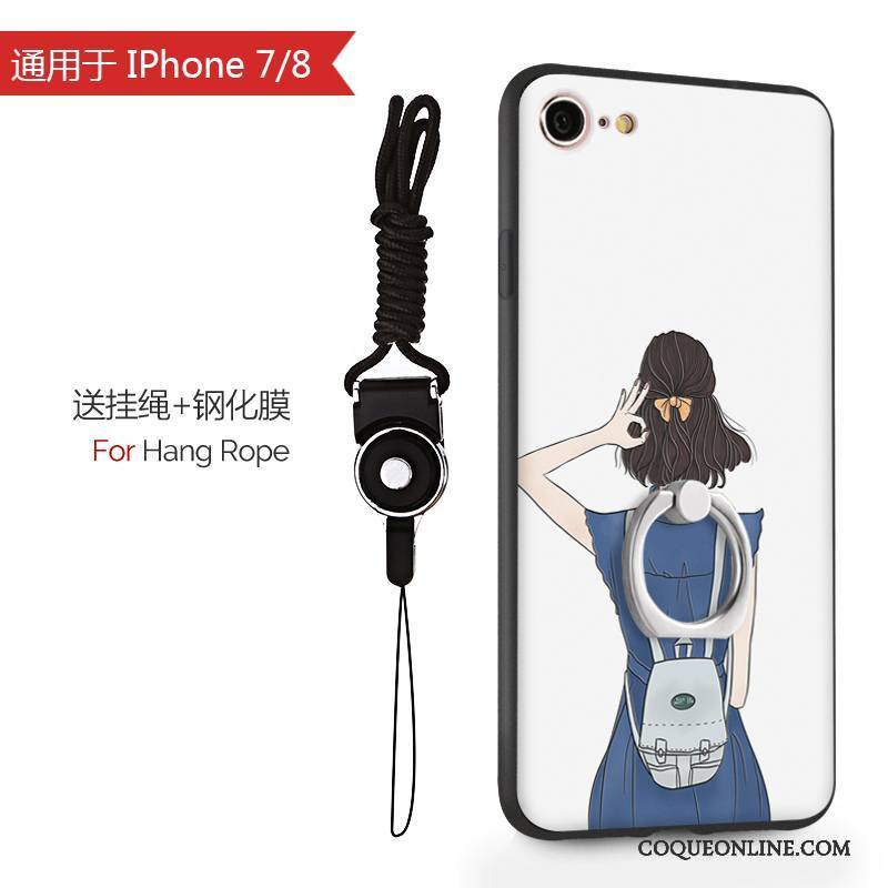 iPhone 8 Étui Protection Coque De Téléphone Difficile Bleu Rose Téléphone Portable