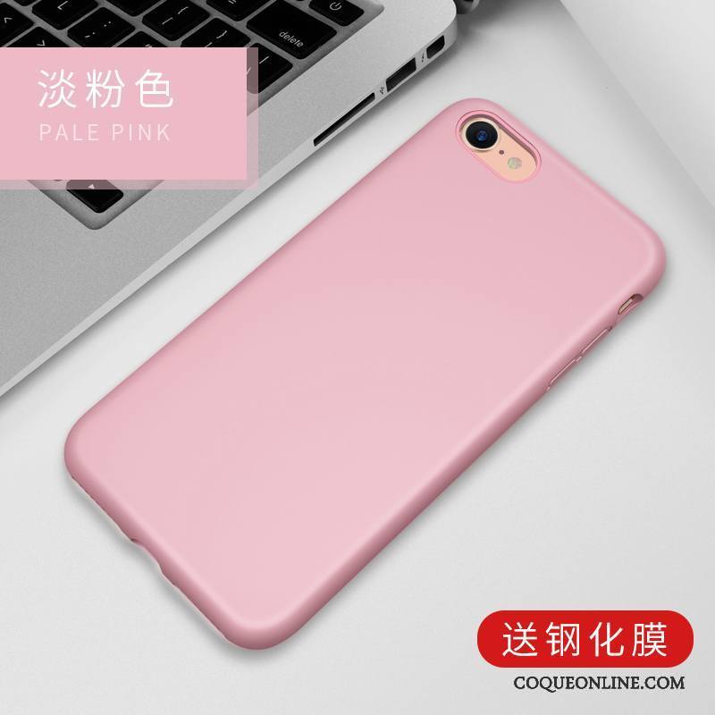 iPhone 8 Étui Silicone Fluide Doux Coque De Téléphone Nouveau Incassable Bleu