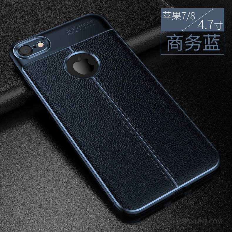 iPhone 8 Étui Silicone Gris Coque Modèle Fleurie Cuir Incassable