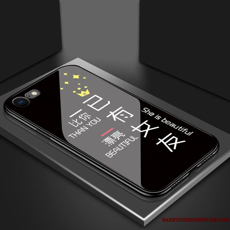 iPhone Se 2020 Coque De Téléphone Étui Tendance Business Net Rouge Protection Charmant