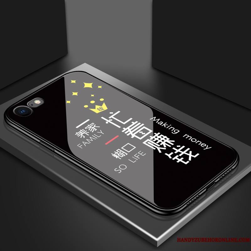 iPhone Se 2020 Coque De Téléphone Étui Tendance Business Net Rouge Protection Charmant