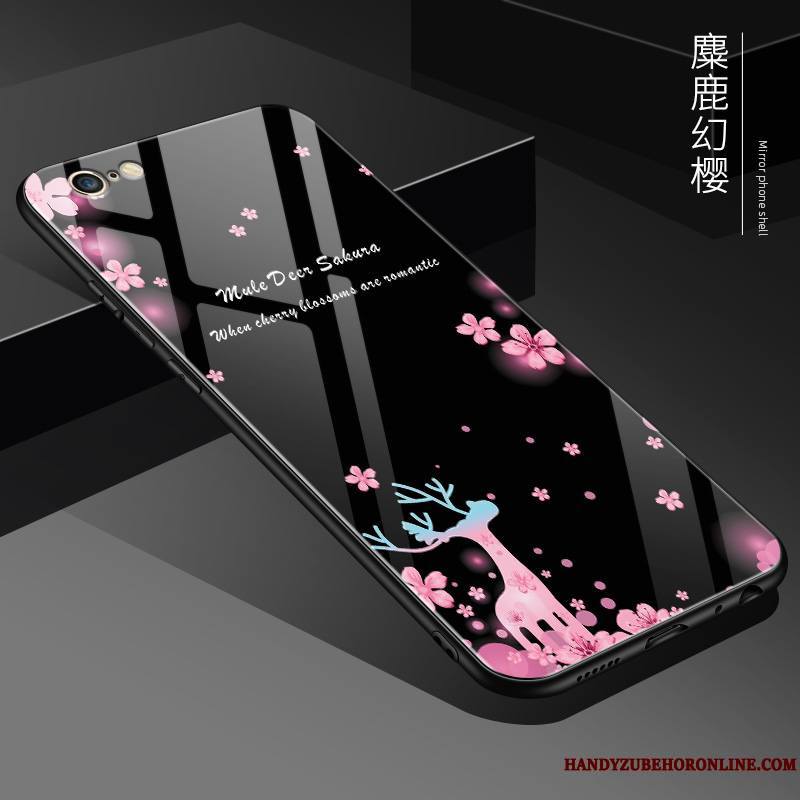 iPhone Se 2020 Coque Protection Nouveau Étui Silicone Net Rouge Rose Créatif