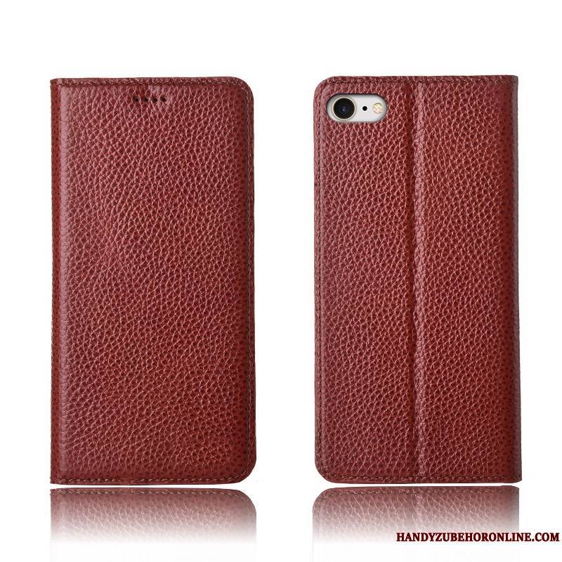 iPhone Se 2020 Incassable Coque De Téléphone Clamshell Étui En Cuir Cuir Véritable Nouveau Protection