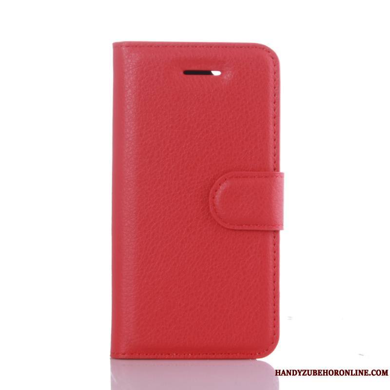 iPhone Se 2020 Rouge Étui Protection Étui En Cuir Coque De Téléphone Portefeuille Téléphone Portable