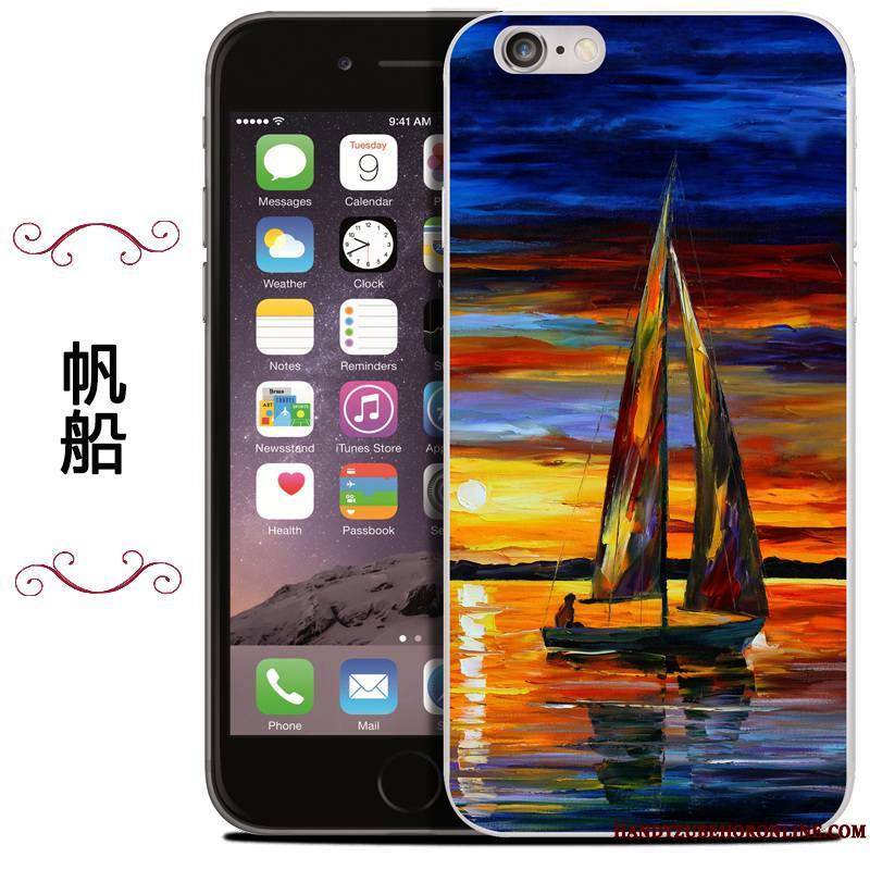 iPhone Se 2020 Sac Coque Silicone De Téléphone Peinture À L'huile Protection