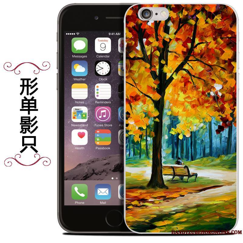 iPhone Se 2020 Sac Coque Silicone De Téléphone Peinture À L'huile Protection