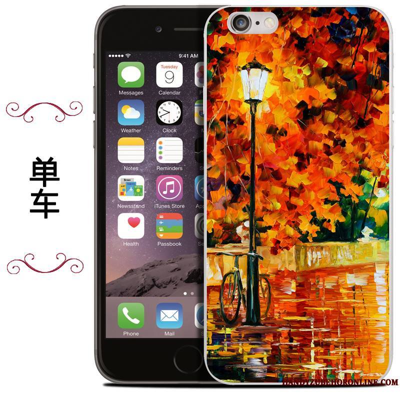 iPhone Se 2020 Sac Coque Silicone De Téléphone Peinture À L'huile Protection