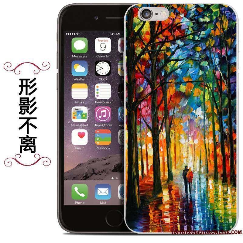 iPhone Se 2020 Sac Coque Silicone De Téléphone Peinture À L'huile Protection