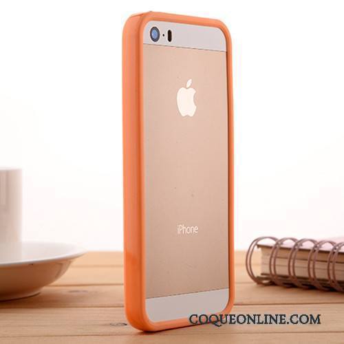 iPhone Se Border Vert Téléphone Portable Coque Fluide Doux Silicone De Téléphone