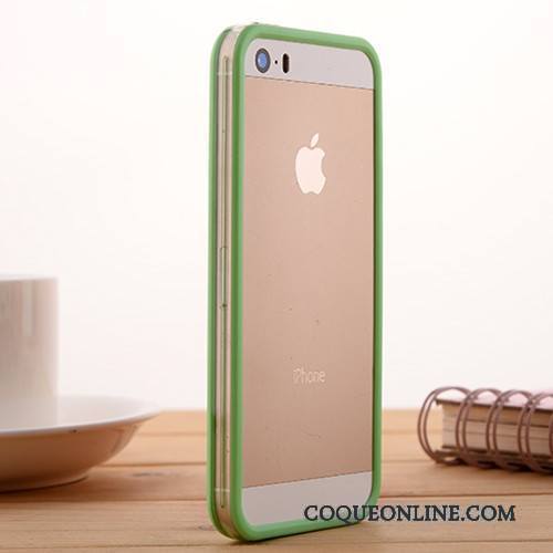 iPhone Se Border Vert Téléphone Portable Coque Fluide Doux Silicone De Téléphone