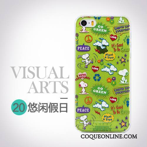 iPhone Se Charmant Personnalité Coque De Téléphone Créatif Vert Dessin Animé