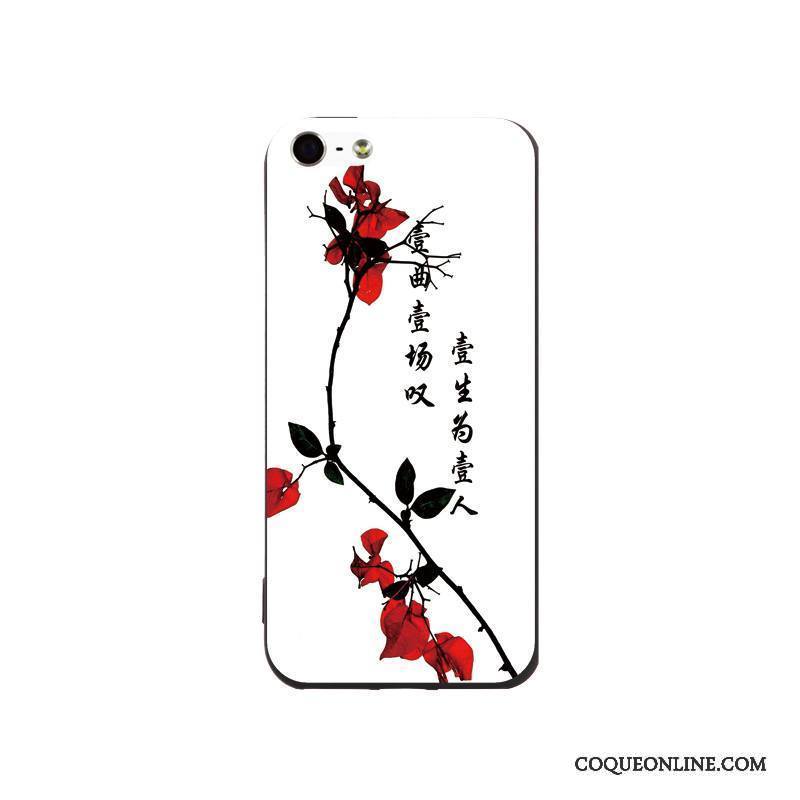 iPhone Se Coque De Téléphone Incassable Silicone Fluide Doux Peinture Tendance Dessin Animé