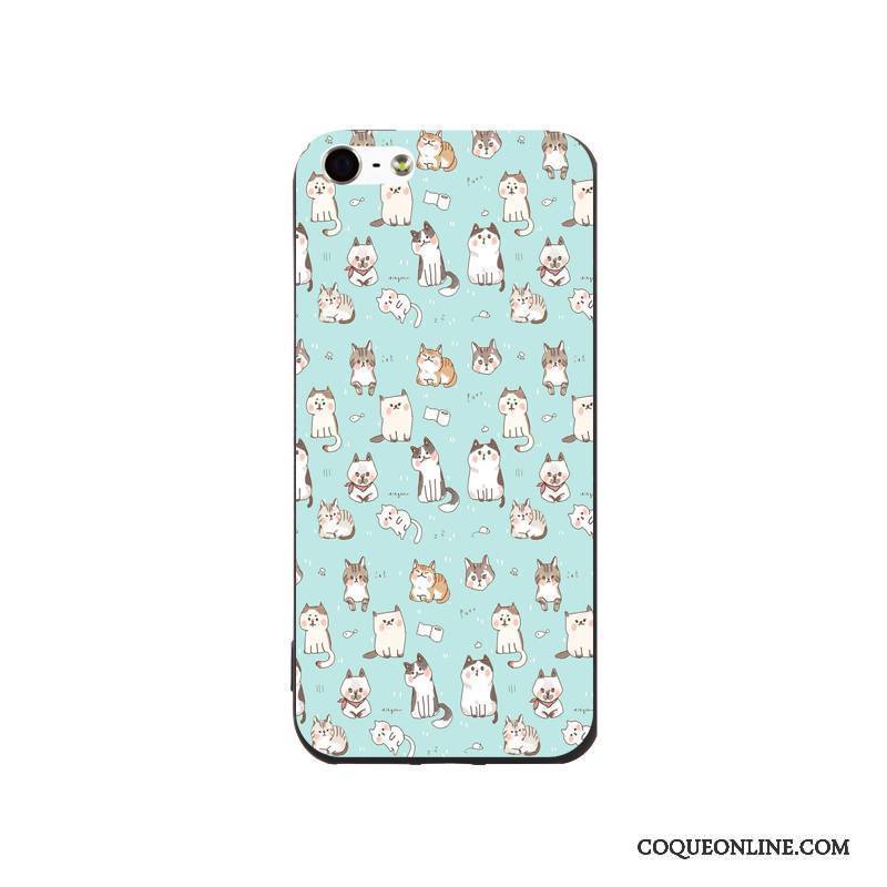 iPhone Se Coque De Téléphone Incassable Silicone Fluide Doux Peinture Tendance Dessin Animé