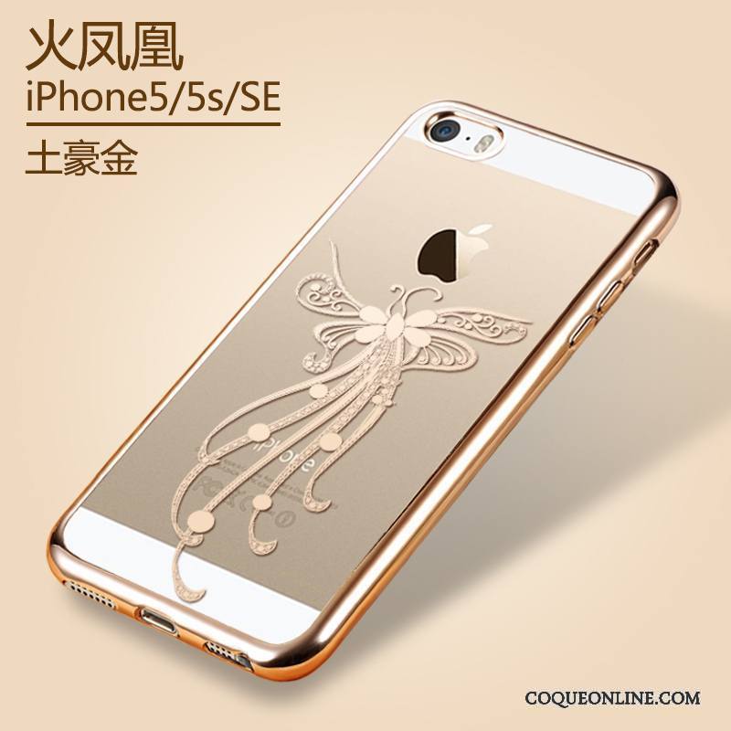 iPhone Se Coque Étui Placage Transparent De Téléphone Nouveau Téléphone Portable