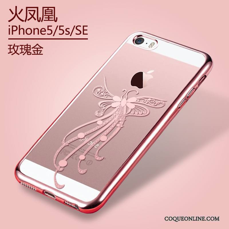 iPhone Se Coque Étui Placage Transparent De Téléphone Nouveau Téléphone Portable