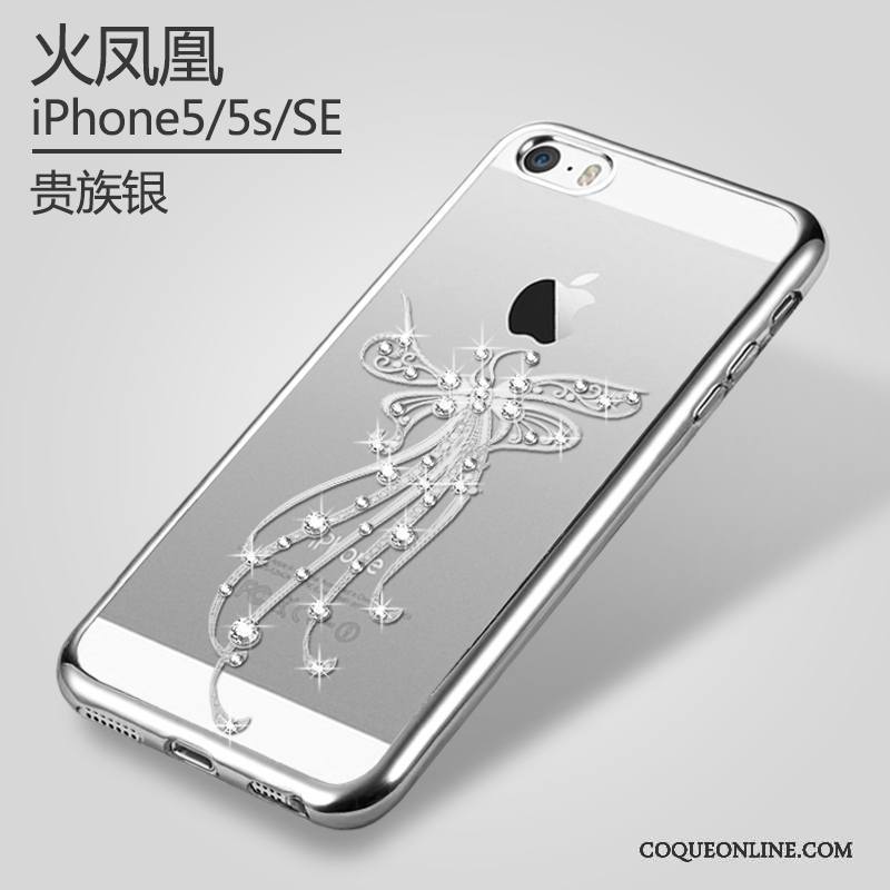 iPhone Se Coque Étui Placage Transparent De Téléphone Nouveau Téléphone Portable