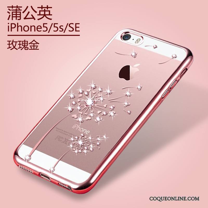 iPhone Se Coque Étui Placage Transparent De Téléphone Nouveau Téléphone Portable