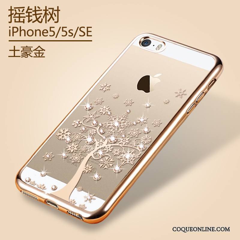 iPhone Se Coque Étui Placage Transparent De Téléphone Nouveau Téléphone Portable