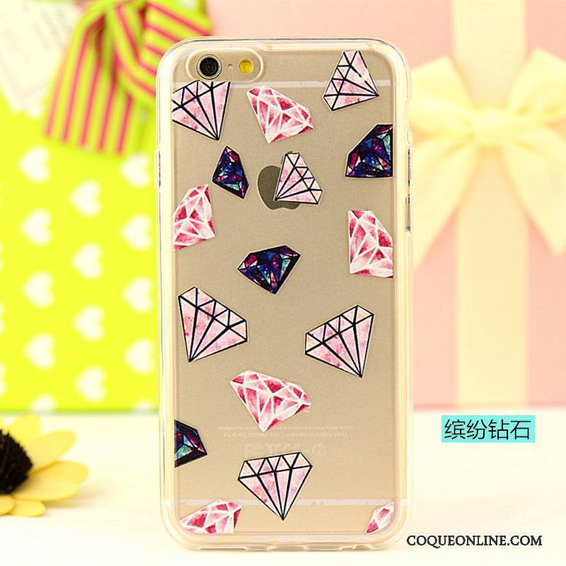 iPhone Se Fluide Doux Dessin Animé Nouveau Multicolore Incassable Téléphone Portable Coque De Téléphone