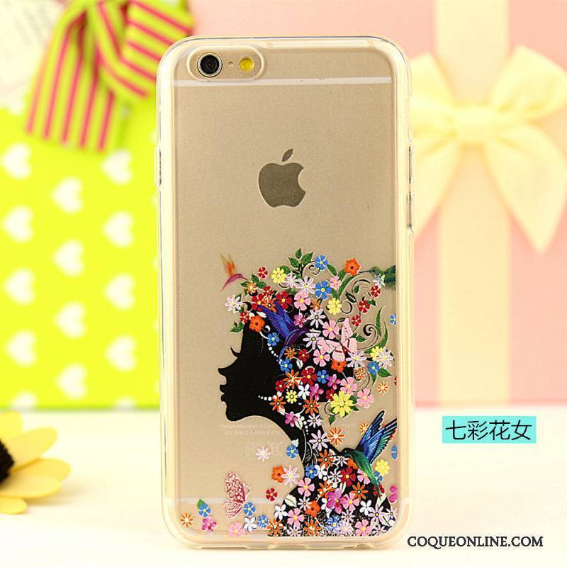 iPhone Se Fluide Doux Dessin Animé Nouveau Multicolore Incassable Téléphone Portable Coque De Téléphone