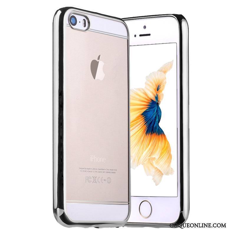 iPhone Se Protection Silicone Coque De Téléphone Placage Fluide Doux Tendance Incassable