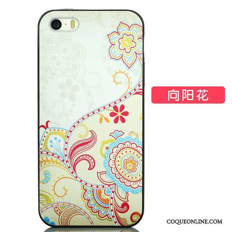 iPhone Se Silicone Tout Compris Étui Tendance Coque De Téléphone Protection Dessin Animé