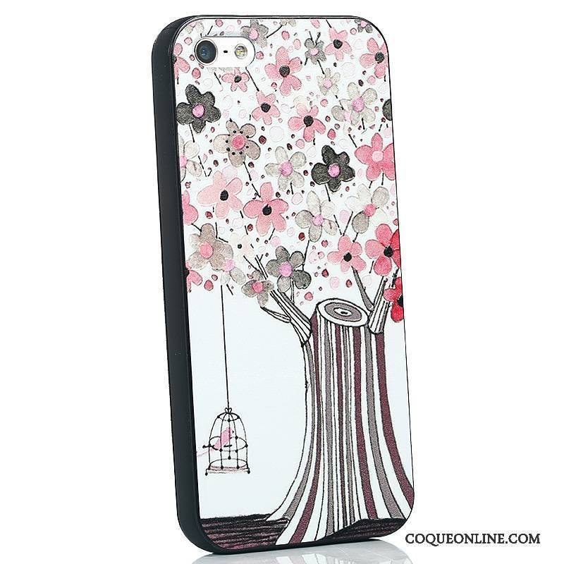 iPhone Se Silicone Tout Compris Étui Tendance Coque De Téléphone Protection Dessin Animé