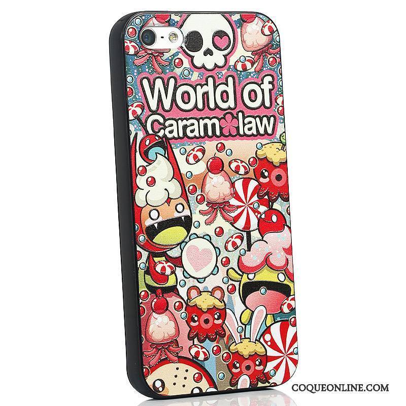 iPhone Se Silicone Tout Compris Étui Tendance Coque De Téléphone Protection Dessin Animé