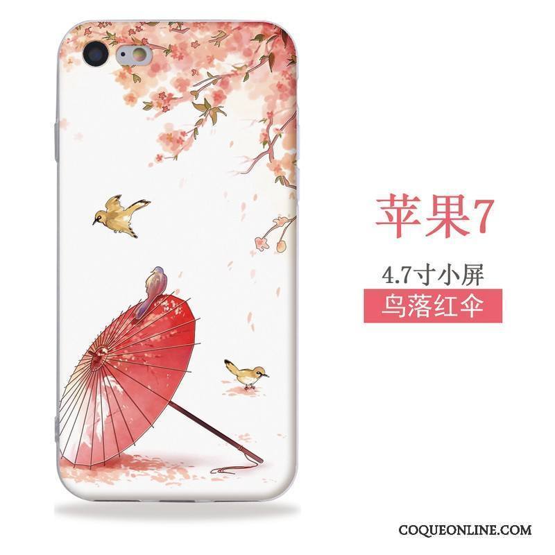 iPhone Se Style Chinois Ornements Suspendus Vent Silicone Tout Compris Coque De Téléphone Étui