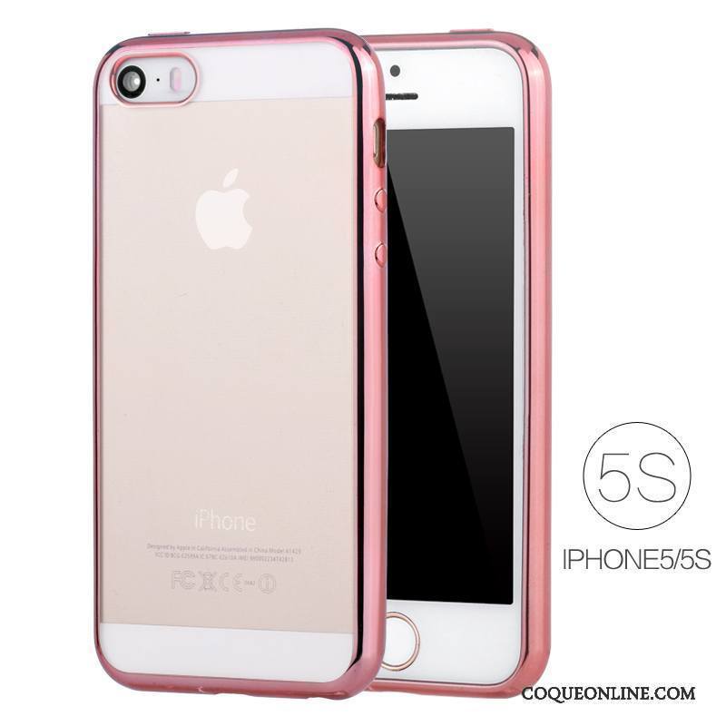 iPhone Se Étui Placage Très Mince Silicone Transparent Coque De Téléphone Protection