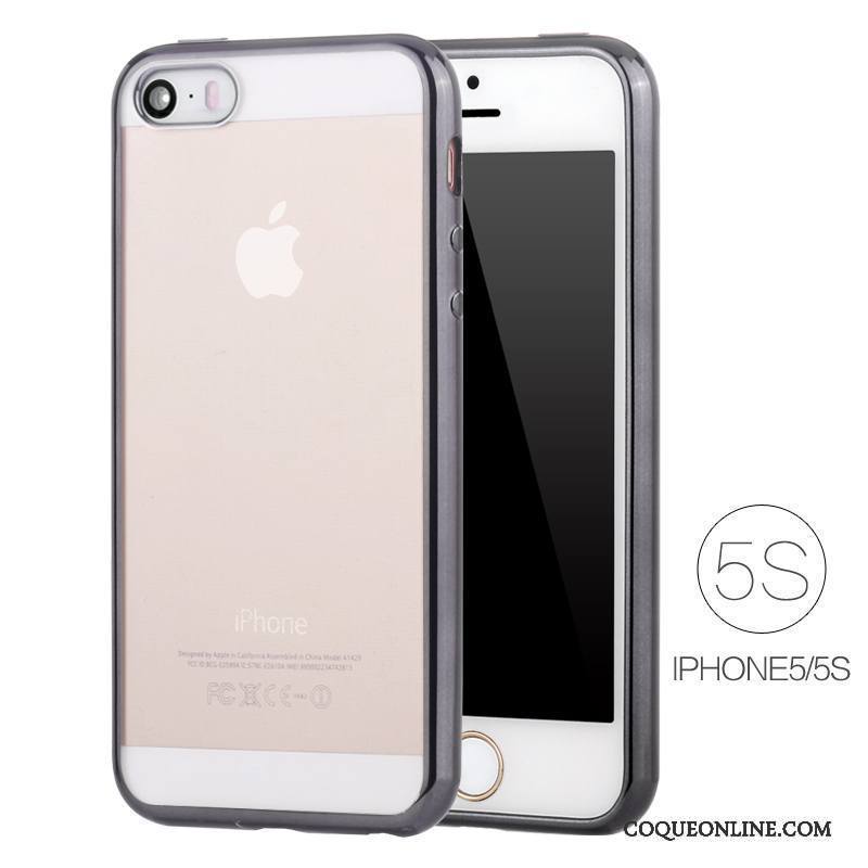 iPhone Se Étui Placage Très Mince Silicone Transparent Coque De Téléphone Protection
