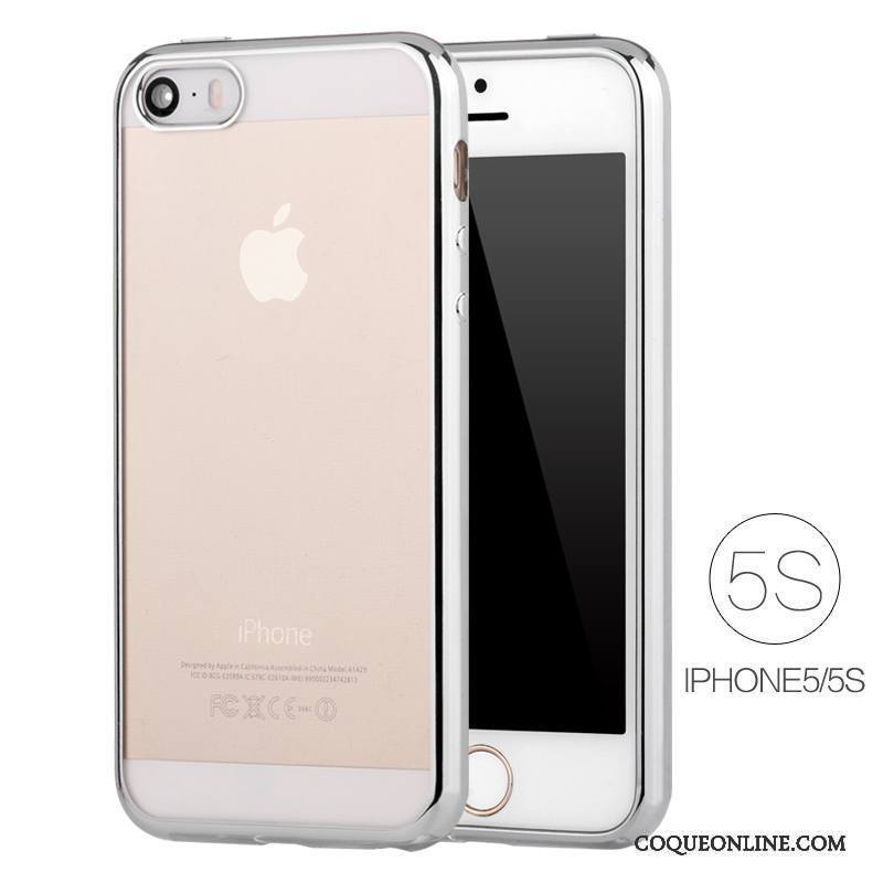 iPhone Se Étui Placage Très Mince Silicone Transparent Coque De Téléphone Protection