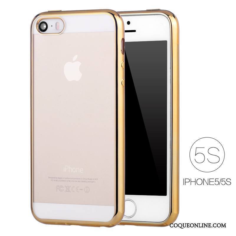 iPhone Se Étui Placage Très Mince Silicone Transparent Coque De Téléphone Protection