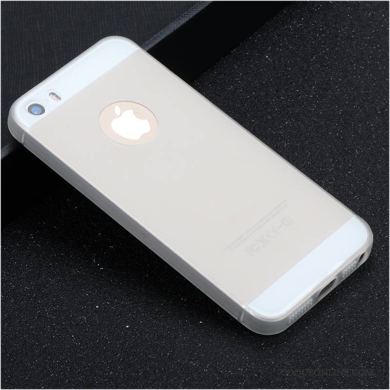 iPhone Se Étui Simple Silicone Fluide Doux Incassable Tendance Coque De Téléphone