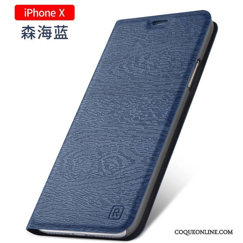 iPhone X Clamshell Nouveau Protection Tout Compris Étui Étui En Cuir Coque De Téléphone