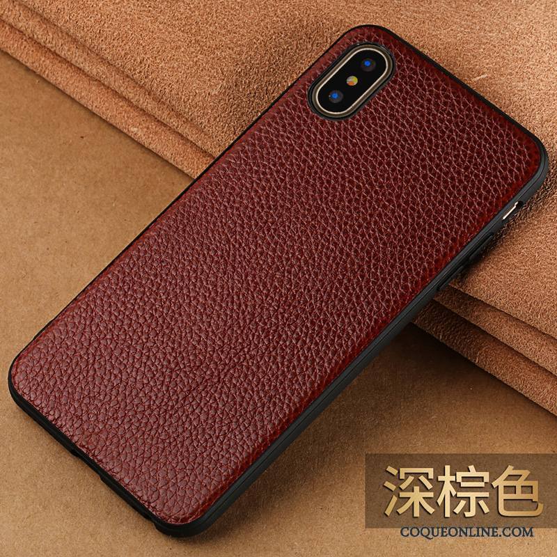 iPhone X Coque Créatif Étui En Cuir Luxe Incassable Tout Compris Personnalité Nouveau