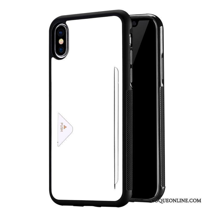 iPhone X Coque De Téléphone Fluide Doux Tout Compris Carte Étui En Cuir Protection Business