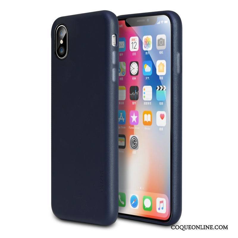 iPhone X Coque De Téléphone Protection Tendance Rouge Tout Compris Étui Incassable