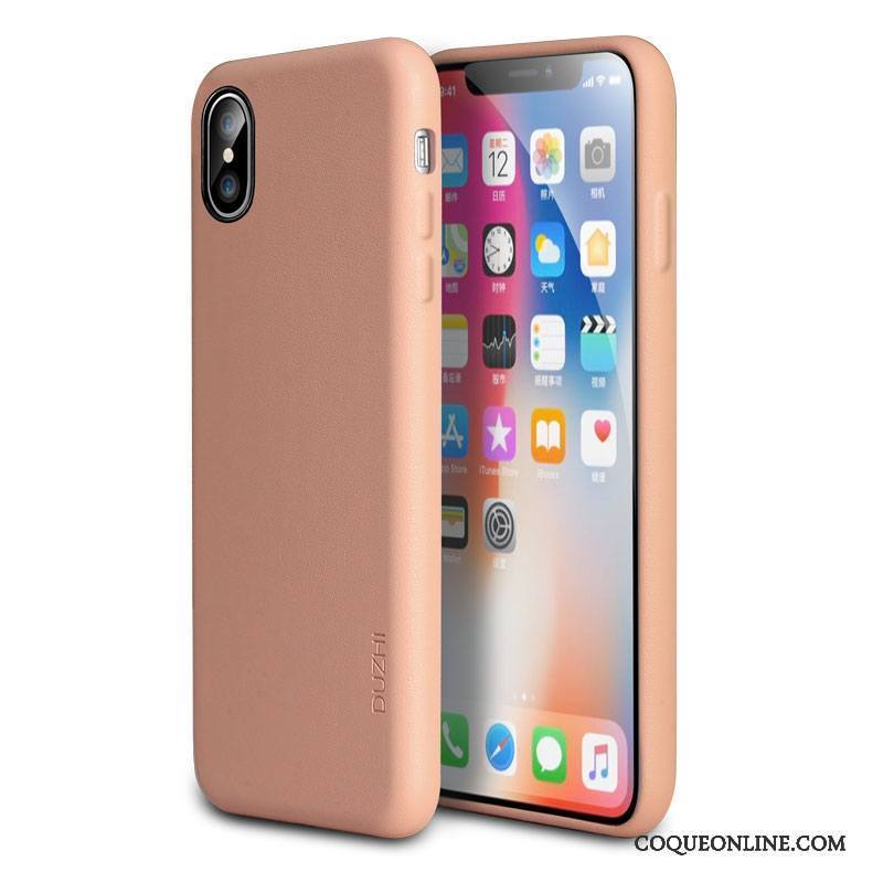 iPhone X Coque De Téléphone Protection Tendance Rouge Tout Compris Étui Incassable