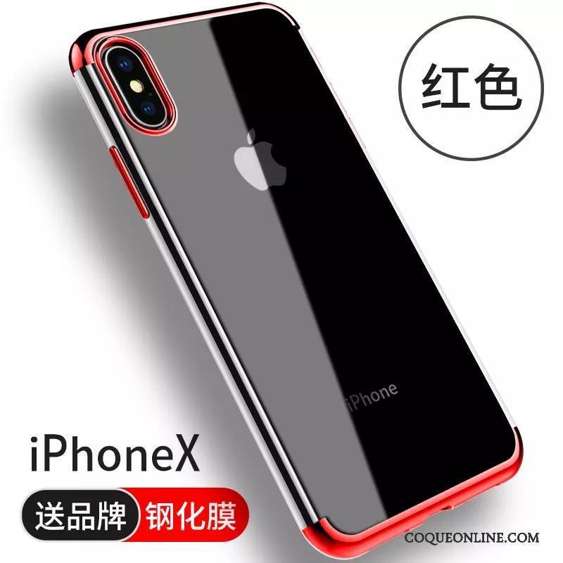 iPhone X Coque De Téléphone Silicone Incassable Transparent Tendance Étui Nouveau