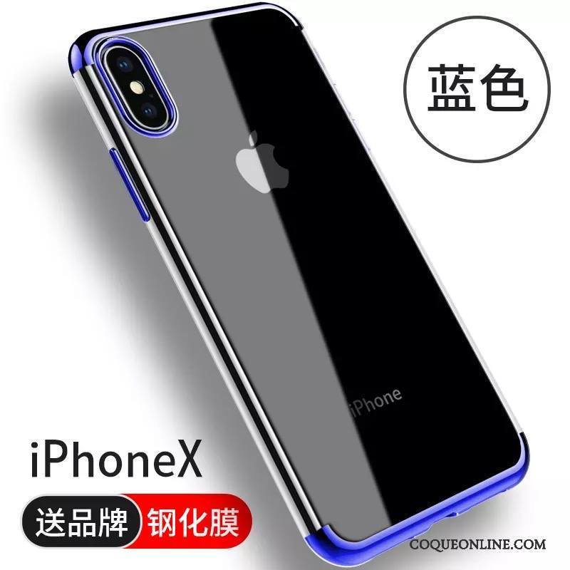 iPhone X Coque De Téléphone Silicone Incassable Transparent Tendance Étui Nouveau