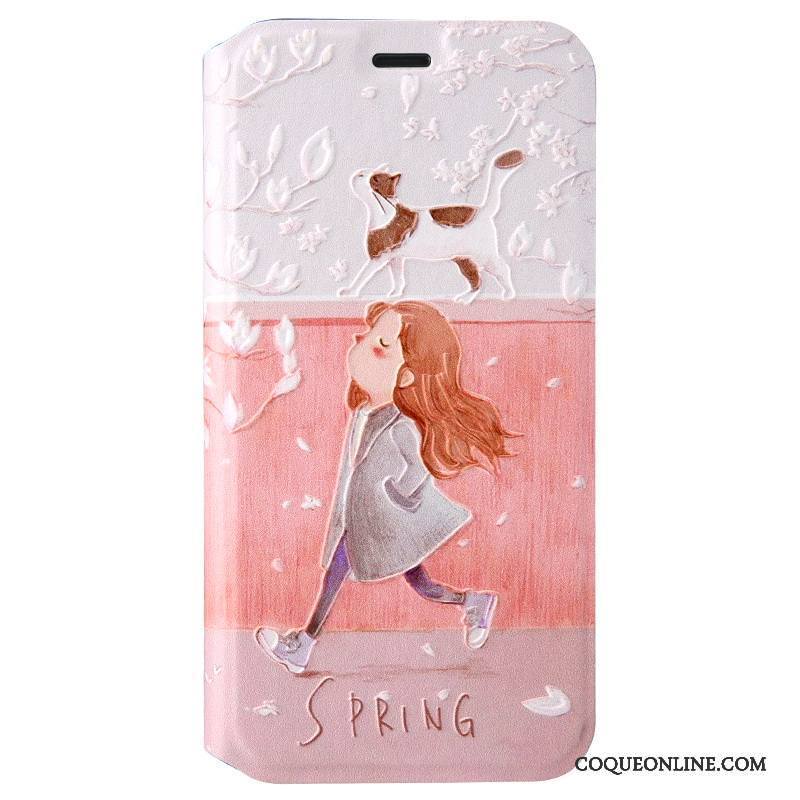 iPhone X Coque Gaufrage Bleu Dessin Animé Étui Étui En Cuir Tout Compris Dimensionnel