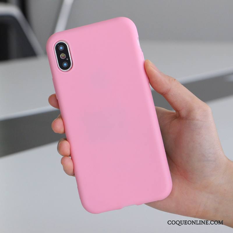 iPhone X Coque Gaufrage Créatif Silicone Fluide Doux Marque De Tendance Nouveau Tout Compris