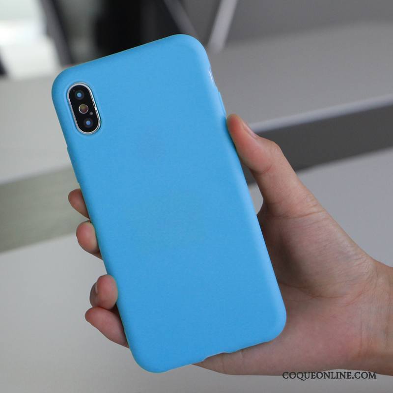 iPhone X Coque Gaufrage Créatif Silicone Fluide Doux Marque De Tendance Nouveau Tout Compris