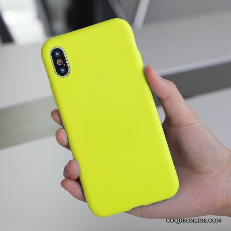 iPhone X Coque Gaufrage Créatif Silicone Fluide Doux Marque De Tendance Nouveau Tout Compris