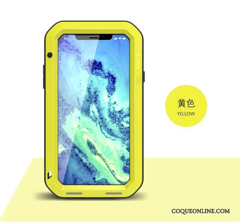 iPhone X Coque Incassable Silicone Étui Décompression Protection Outdoor Argent