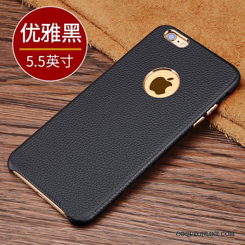 iPhone X Coque Noir Cuir Véritable Étui Business Luxe Incassable Nouveau